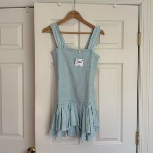 New American Eagle Outfitters Light Blue Mini Dress - small
